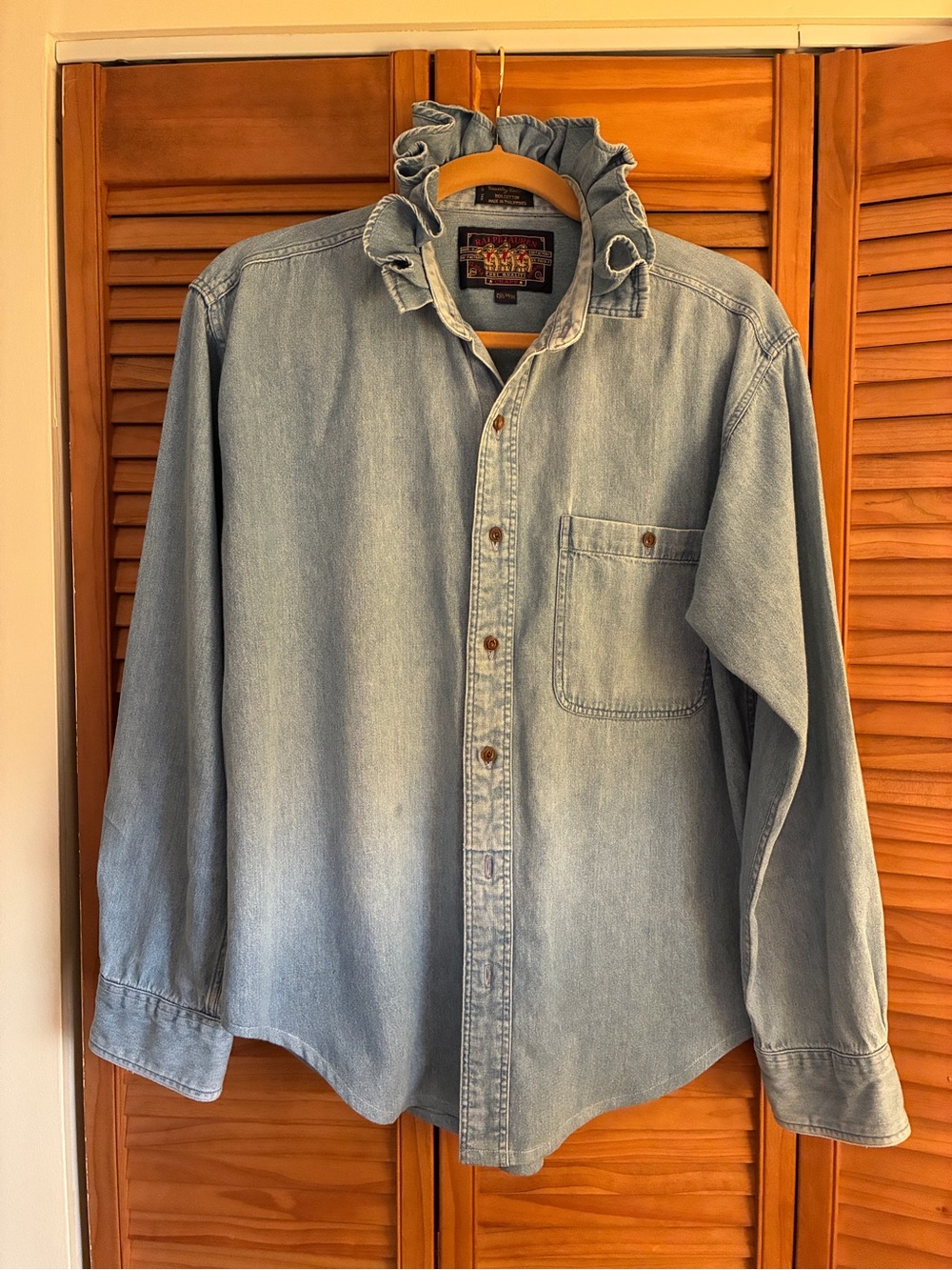 Light Blue Denim Button-Up Ralph Lauren - Picture 6 of 8